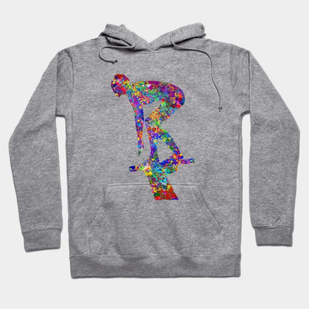 Swimmer girl Hoodie by Yahya Art